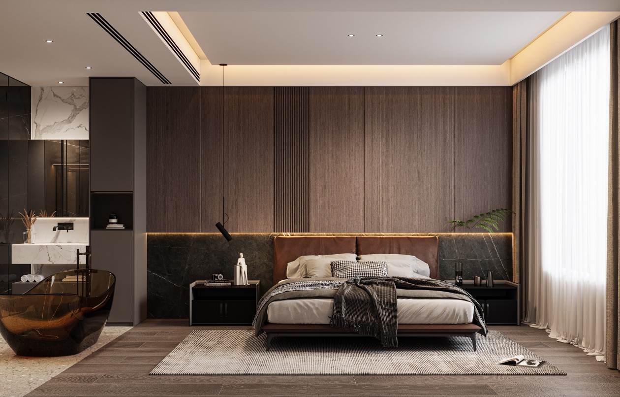 What are the requirements for the layout and color matching of bedroom interior decoration