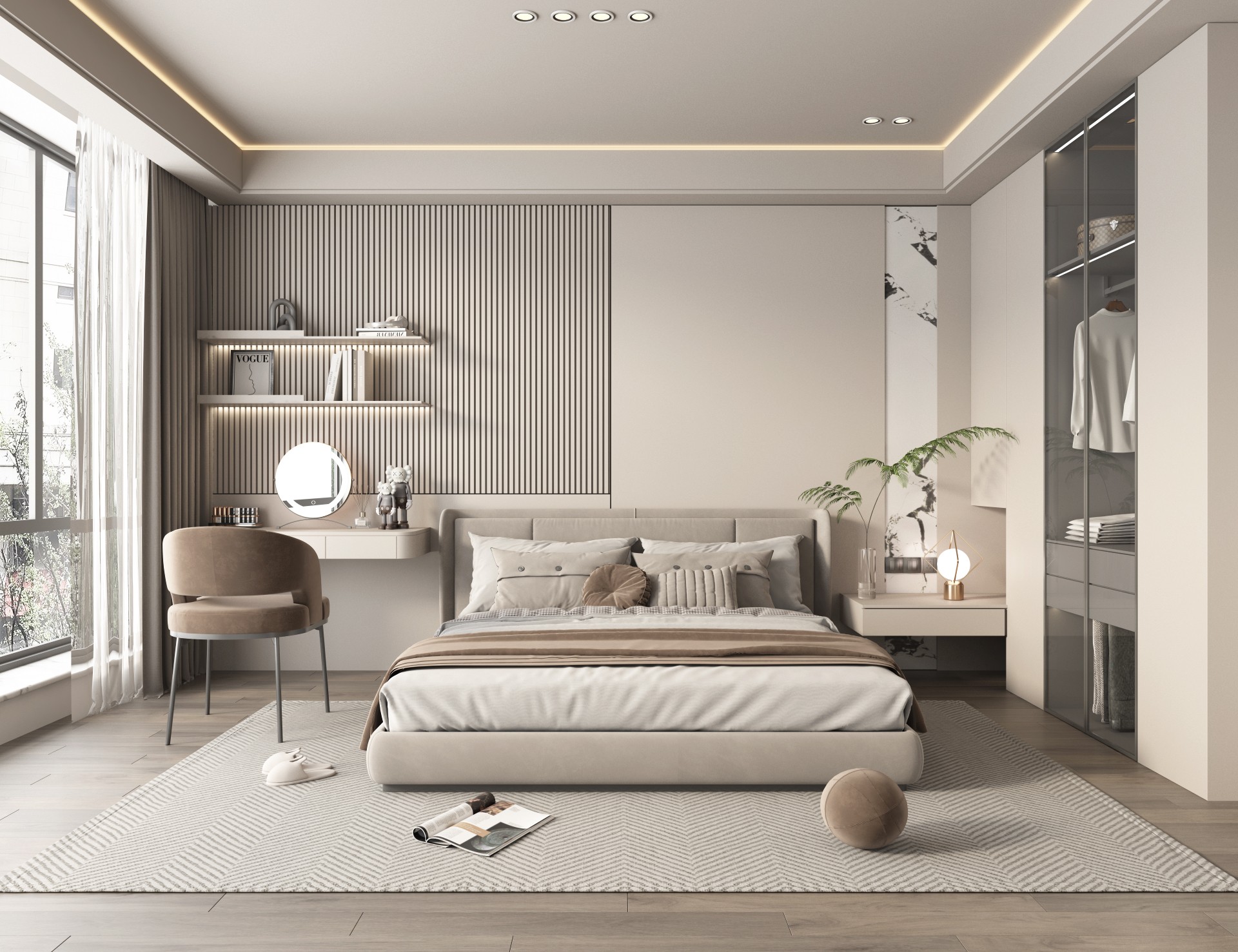 different style bedroom interior decoration No.1